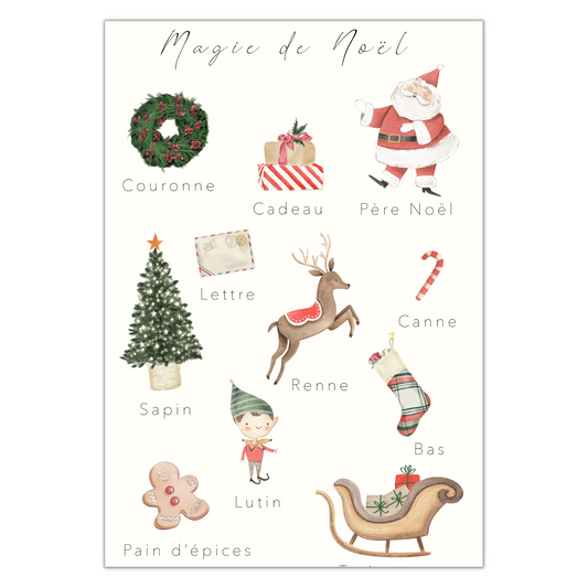 Affiche éducative & décorative " La magie de Noël "